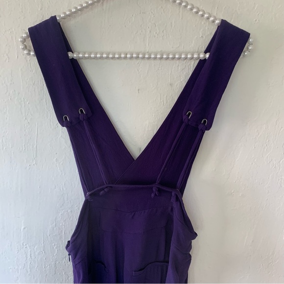 Anthropologie Maeve Souxanne Wide Leg Apron Jumpsuit Overalls - Picture 13 of 15